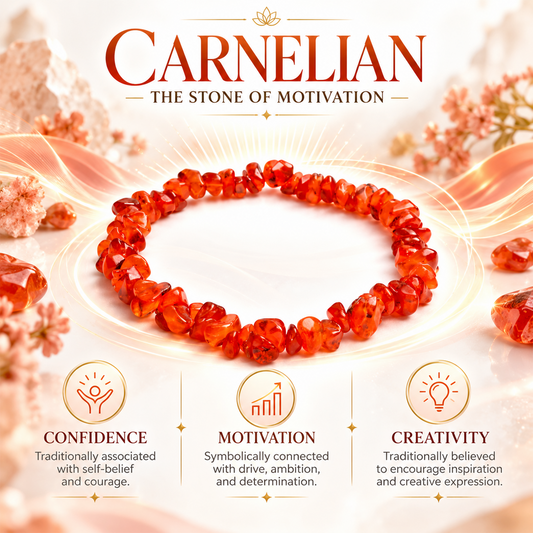 Red Carnelian Chips stone Bracelet Orignal Lab Certified for Men & Women BY REBUY