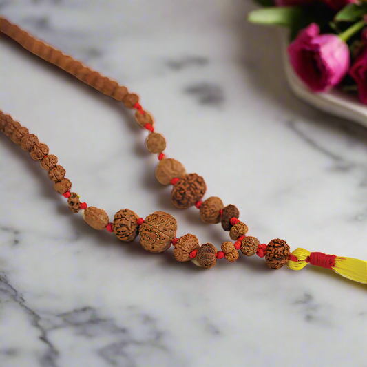14 Mukhi Rudraksha Japa Mala – Siddha Sidh Java Beads 10mm-15mm – Gauri Shankar Ganesha Mala for Prayer, Meditation & Spiritual Healing – Lab Tested – Java Origin BY REBUY