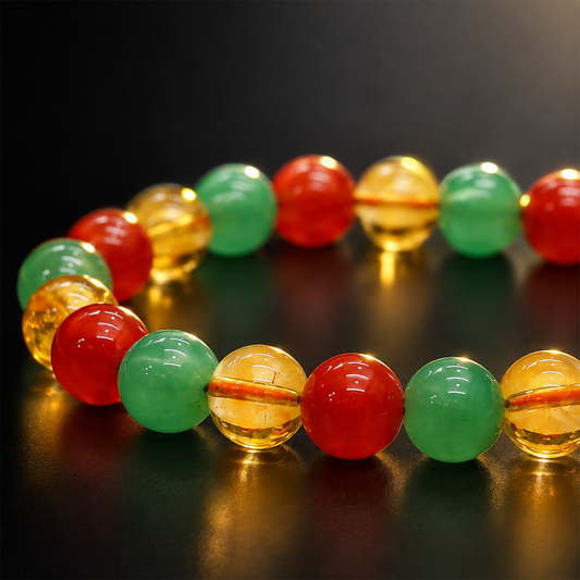 Career Success Bracelet for Men & Women | Stylish Beaded Crystal Bracelet for Focus, Confidence, Ambition & Professional Growth | Adjustable Unisex Spiritual Jewelry Gift