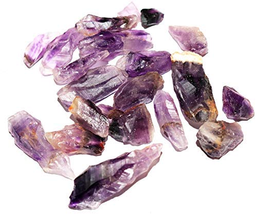 REBUY Amethyst Raw Rough Stone 50 gm | Natural Healing Crystal Gemstone for Reiki, Vastu Meditation, and Chakra Balancing | Purple