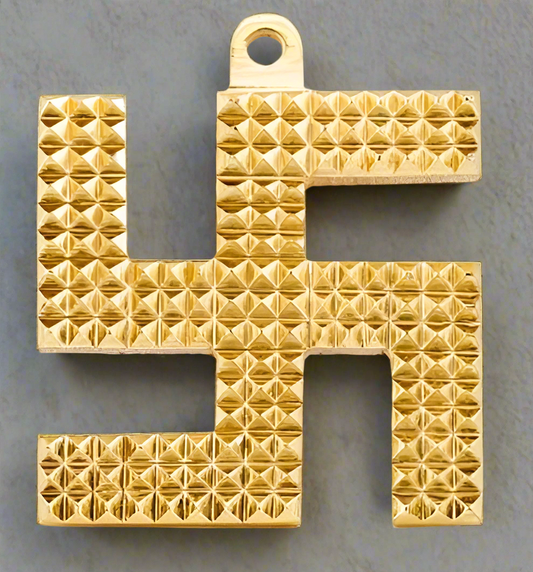 Swastik Pyramid & Vastu Yantra 3 Inches for Home & Office Feng Shui & Positive Energy Yantra BY REBUY