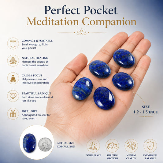 Lapis Lazuli Lajward Stone Loose Stone Rashi Ratna for Men and Women Natural Healing Crystal Gemstone 8.25 Ratti BY REBUY