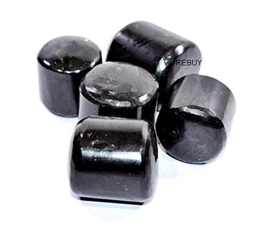 Black Tourmaline Tumble Stone Natural Healing Gemstone 50 Grams BY REBUY