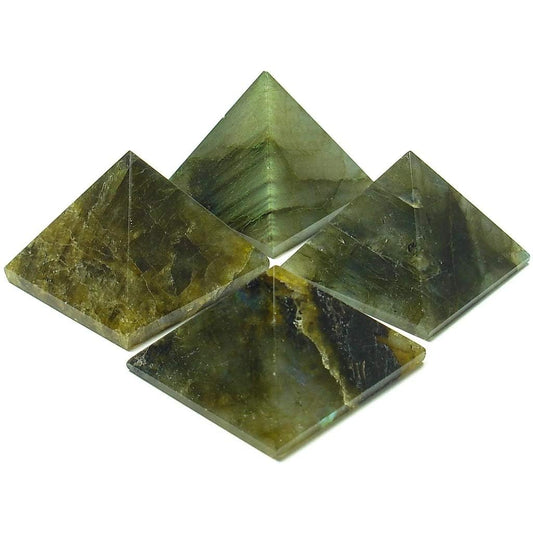Labradorite Stone pyramid 30mm Natural Healing Crystal Gemstone BY REBUY