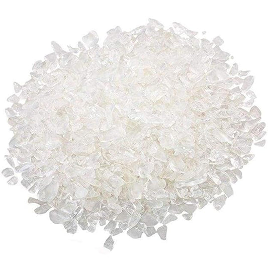 Clear Quartz Chips Crystal Gemstone 100gm Pebble Irregular Shaped Stone BY REBUY