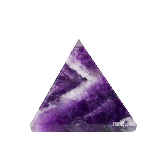 Amethyst Stone Pyramid for Vastu Reiki Feng Shui Pyramid Home Office Decor 35mm BY REBUY