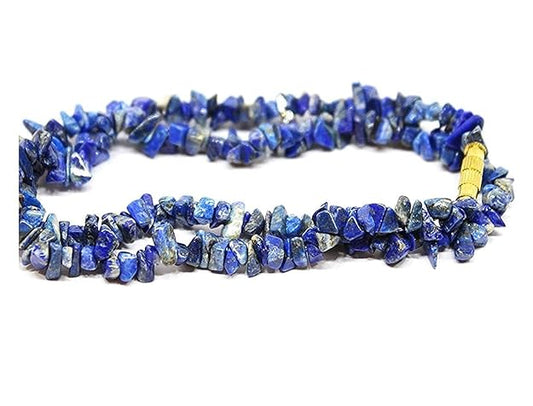 Lapis Lazuli Chip Stone Mala Necklace Multi and Crystal Healing 20Inch Stone BY REBUY