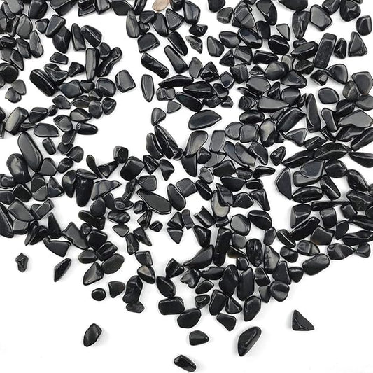 Black Tourmaline Chips Stone Crystal Natural Healing Orignal Lab Certified 100gm Gemstones BY REBUY