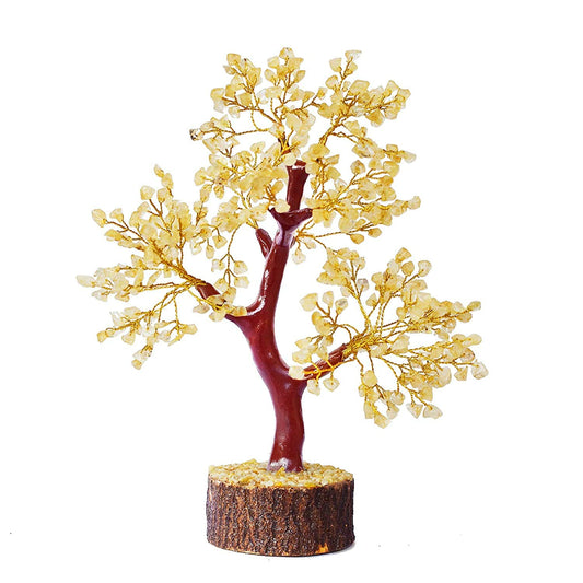 Citrine Stone Tree 350 Beads Natural Gemstone for Reiki Vastu, Feng Suai & Home office Decor BY REBUY
