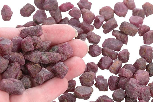 Raw Ruby Pieces Stone Natural Healing Crystals Gemstone 100GM By REBUY