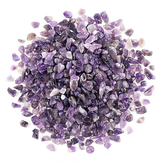 Amethyst Chips Gemstone Crystal Healing Stones Pebble Irregular Shaped Reiki Gemstones BY REBUY