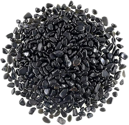 Black Tourmaline Chips Stone Crystal Natural Healing Orignal Lab Certified 100gm Gemstones BY REBUY