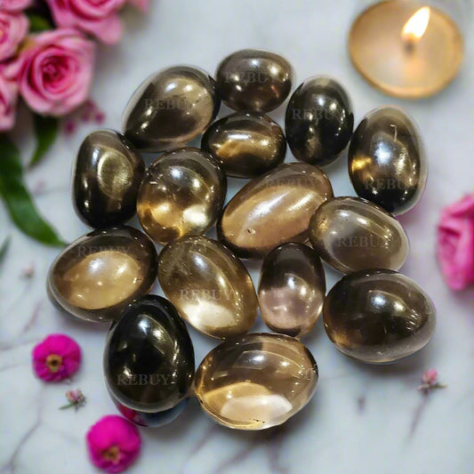 Smoky Quartz Tumbles Natural Crystal Healing Stones 100gm By REBUY