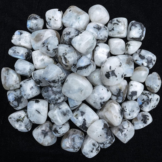 Rainbow Moonstone Stone Tumbles 50g Natural Healing Gemstone By REBUY