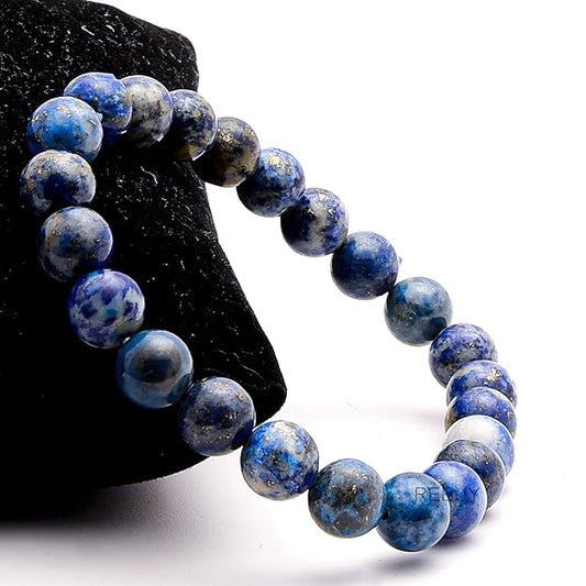 Lapis Lazuli Stone Bracelet 8mm Natural Healing Crystal Gemstone BY REBUY