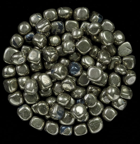Golden Pyrite Tumble Stone 100G Natural Healing Gemstone BY REBUY