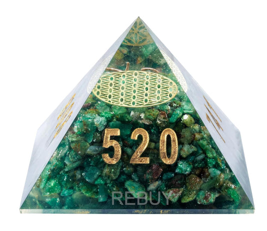 Green Jade Wealth Pyramid Zibu Number 741 & Symbol BY REBUY