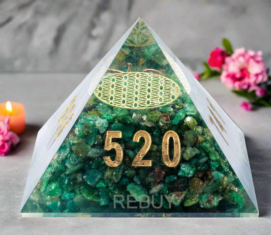 Green Jade Wealth Pyramid Zibu Number 741 & Symbol BY REBUY