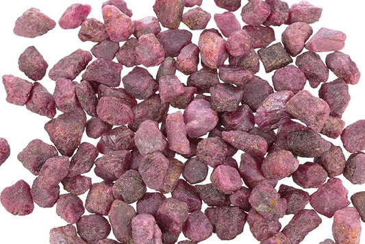 Raw Ruby Pieces Stone Natural Healing Crystals Gemstone 100GM By REBUY