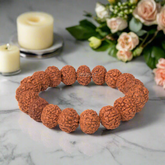 Original & Certified 10 Mukhi Rudraksha Bracelet For Men and Women By REBUY