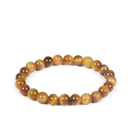 Cats Eye Stone Bracelet Lab Certified 8mm Natural Healing Gemstone for Men & Women BY REBUY