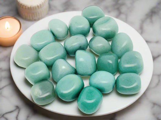 Green Aventurine Stone Tumble Natural Crystal Healing Gemstone 50 Grams BY REBUY