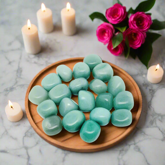 Green Aventurine Stone Tumble Natural Crystal Healing Gemstone 50 Grams BY REBUY
