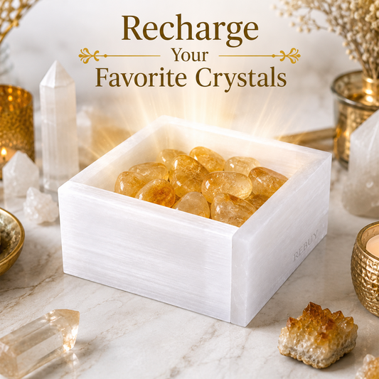 Selenite Box for Crystal Storage, White Satin Spar Selenite Trinket Box, Elegant Healing Crystal Organizer, Spiritual Decor, Jewellery & Sacred Object Storage, Premium Gift for Crystal Lovers