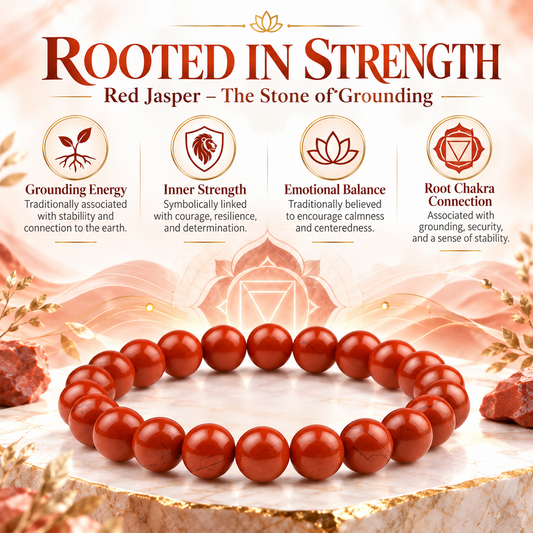 Red Jasper Bracelet Original Certified Stone for Men and Women.
