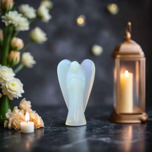 2 Inch Opalite Angel Stone Crystal Natural Healing Gemstone By REBUY