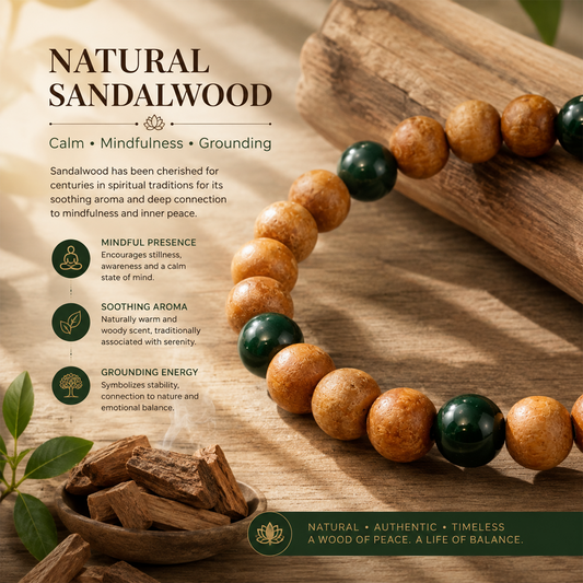 Detox & Calmness Bracelet for Men & Women | Natural Beaded Wellness Bracelet for Relaxation, Inner Peace, Balance & Positive Energy | Stretchable Meditation & Spiritual Jewelry