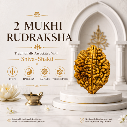 2 Mukhi Rudraksha – Symbol of Harmony, Unity & Emotional Balance