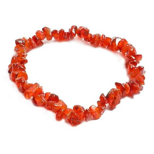 Red Carnelian Chips stone Bracelet Orignal Lab Certified for Men & Women BY REBUY