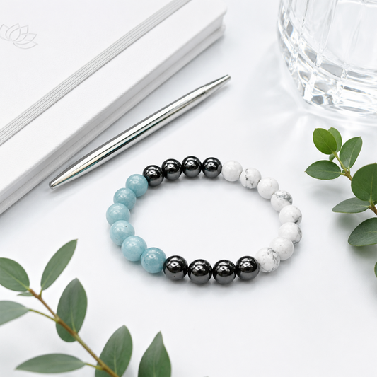 Self Acceptance Bracelet for Women & Men | Natural Crystal Beaded Bracelet for Self Love, Confidence, Emotional Balance & Positive Energy | Stretchable Healing Crystal Bracelet