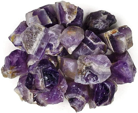 REBUY Amethyst Raw Rough Stone 50 gm | Natural Healing Crystal Gemstone for Reiki, Vastu Meditation, and Chakra Balancing | Purple