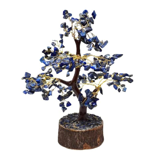 Lapis Lazuli Stone Tree 300 Beads Natural Healing Crystal Gemstone Home & Office Decor BY REBUY