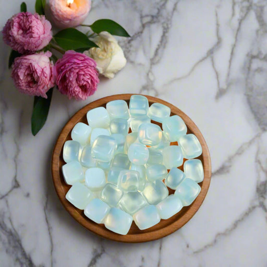 Opalite Stone Tumble Crystal Healing Chakra Gemstone Weight 100 Grams BY REBUY