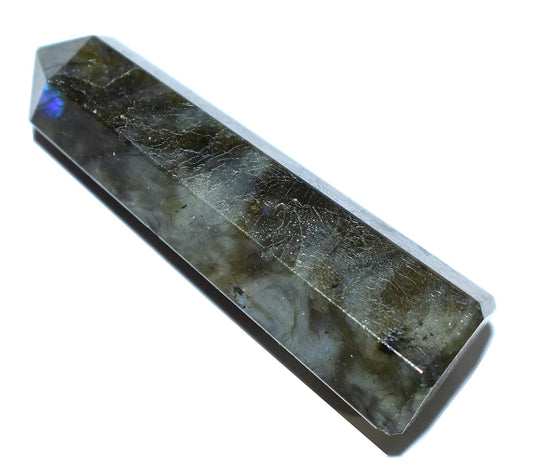 Labradorite Stone Wand Point 1.5-2 Inch Natural Healing Crystal Gemstone BY REBUY