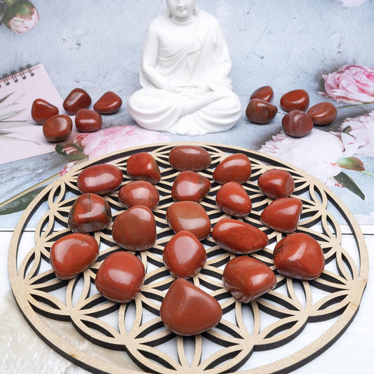 Red Jasper Stone Tumbles Natural Gemstone for Reiki,Vastu Feng Suai Tumble Kit 100 gm  By REBUY