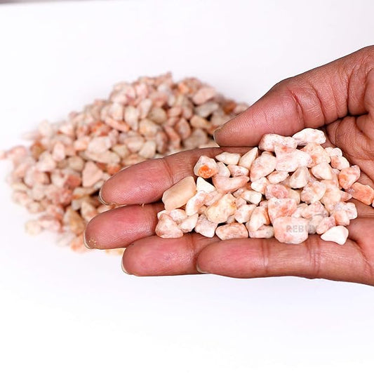 Sunstone Chips  Gemstone Crystal Healing Pebble Irregular Shaped Reiki Gemstones (100 gm) BY REBUY