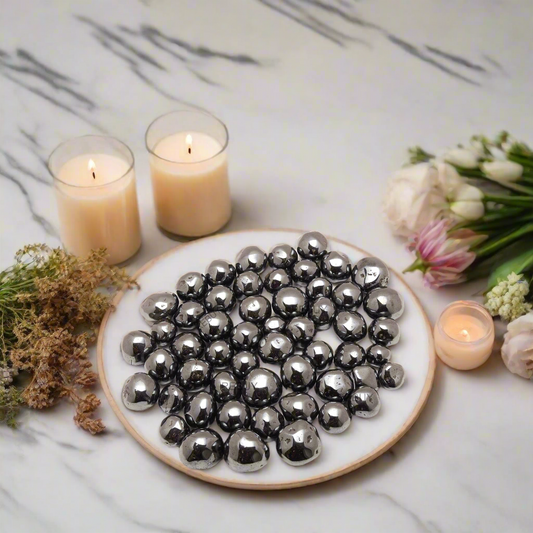 Gray Hematite & Aventurine Tumbled Stones Kit 50G  Natural Gemstones BY REBUY
