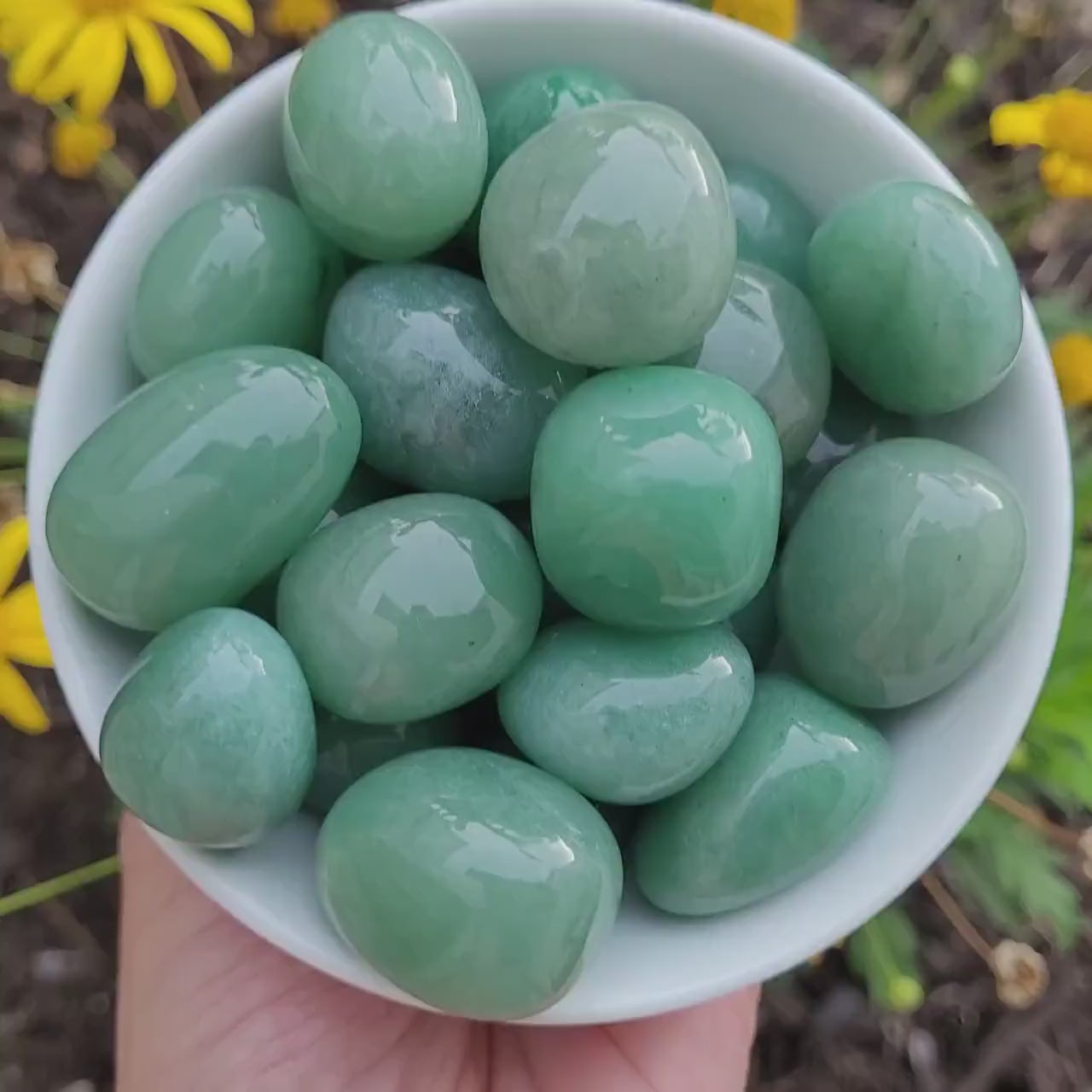 Green Aventurine Stone Tumble Natural Crystal Healing Gemstone 50 Grams BY REBUY